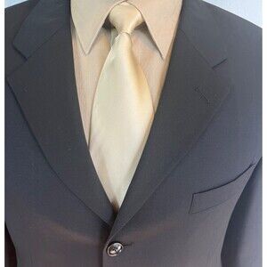 Oscar de la Renta Italy | 100% Silk Tie | Champagne Gold | AS-IS
